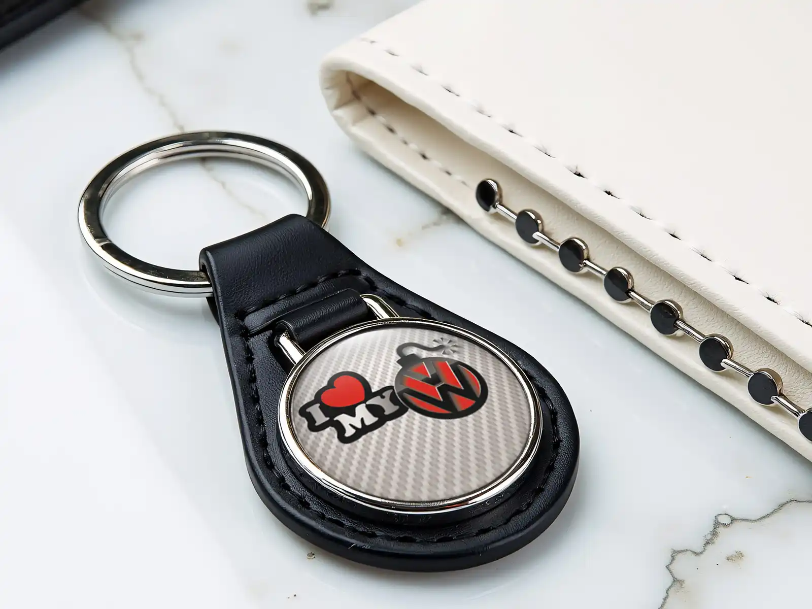 Leather Key Sturdy Glossy Premium Style